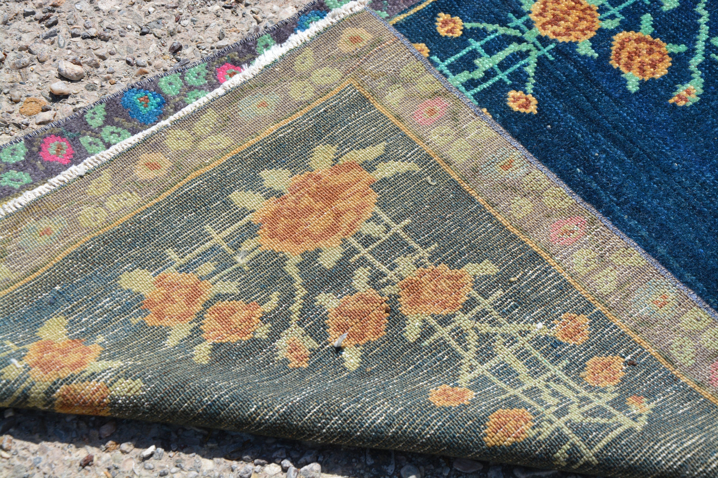 Vintage Rug, Eclectic Rug, Kilim Rug, Vintage Floral Rug, Turkish